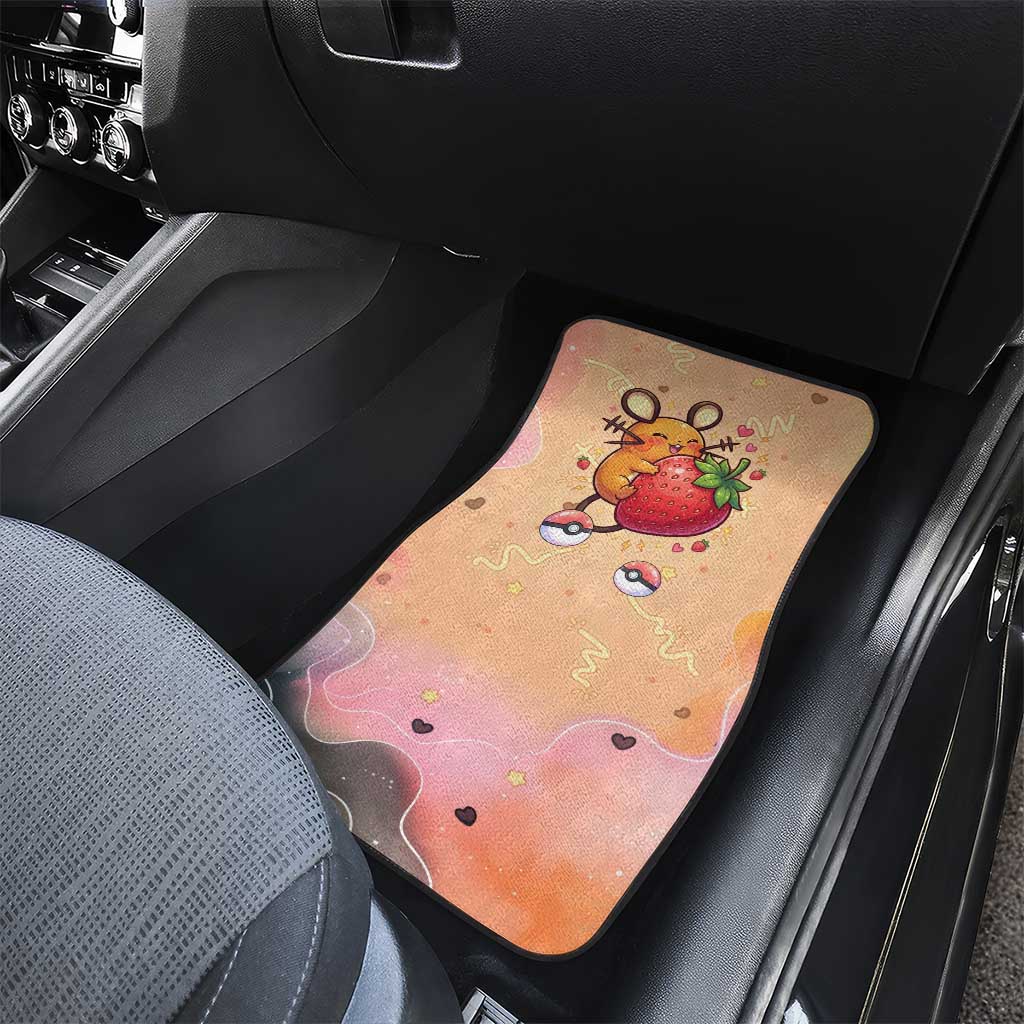 Dedenne Car Mats Sweet Electric Berry Pop Art