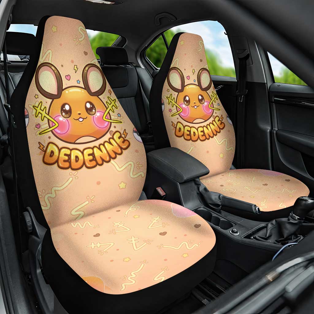Dedenne Car Seat Cover Sweet Electric Berry Pop Art