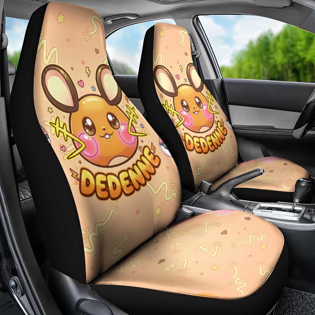 Dedenne Car Seat Cover Sweet Electric Berry Pop Art