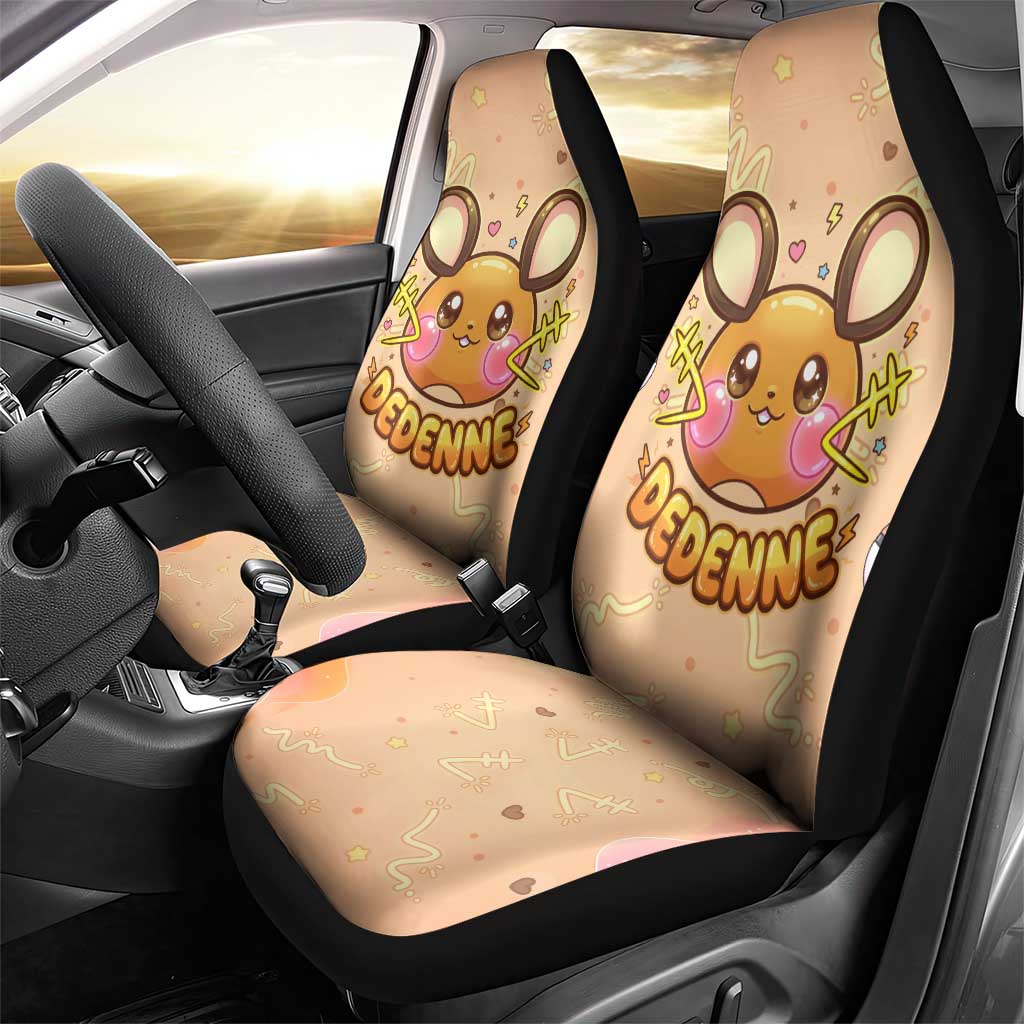 Dedenne Car Seat Cover Sweet Electric Berry Pop Art