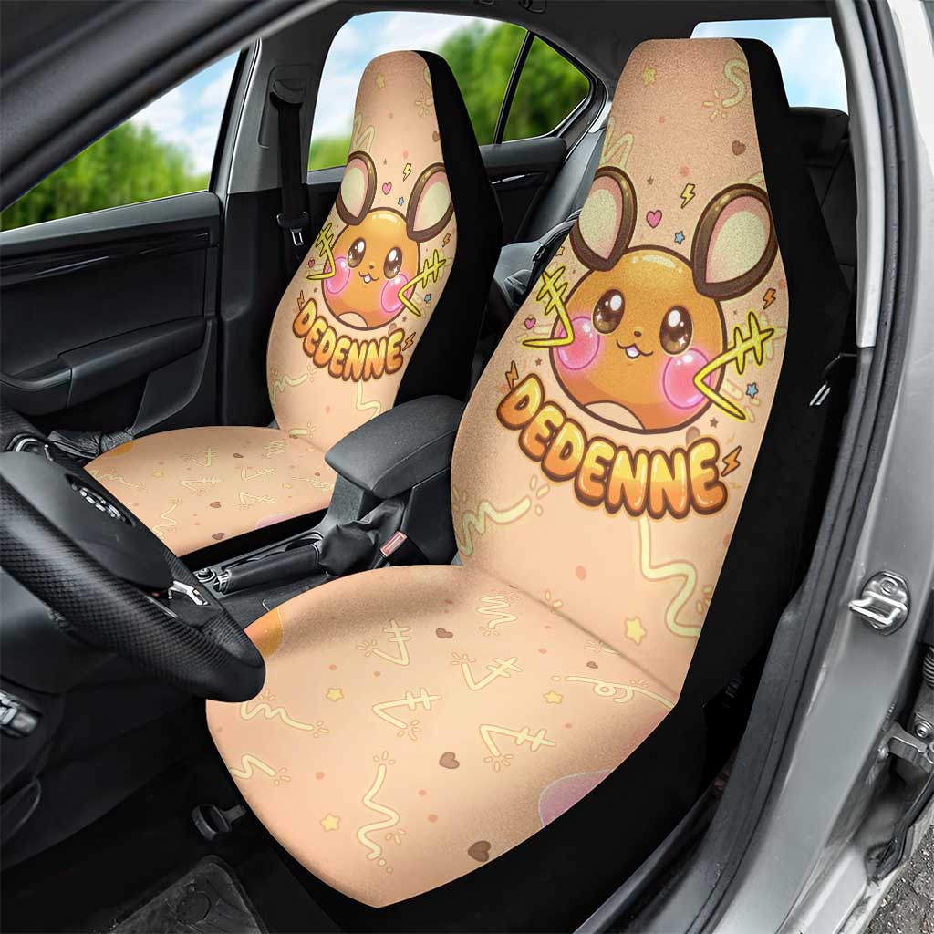 Dedenne Car Seat Cover Sweet Electric Berry Pop Art