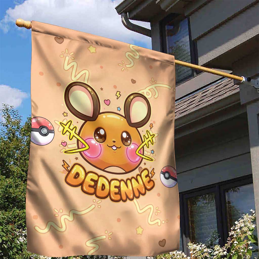 Dedenne Garden Flag Sweet Electric Berry Pop Art