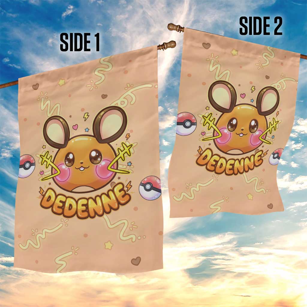 Dedenne Garden Flag Sweet Electric Berry Pop Art