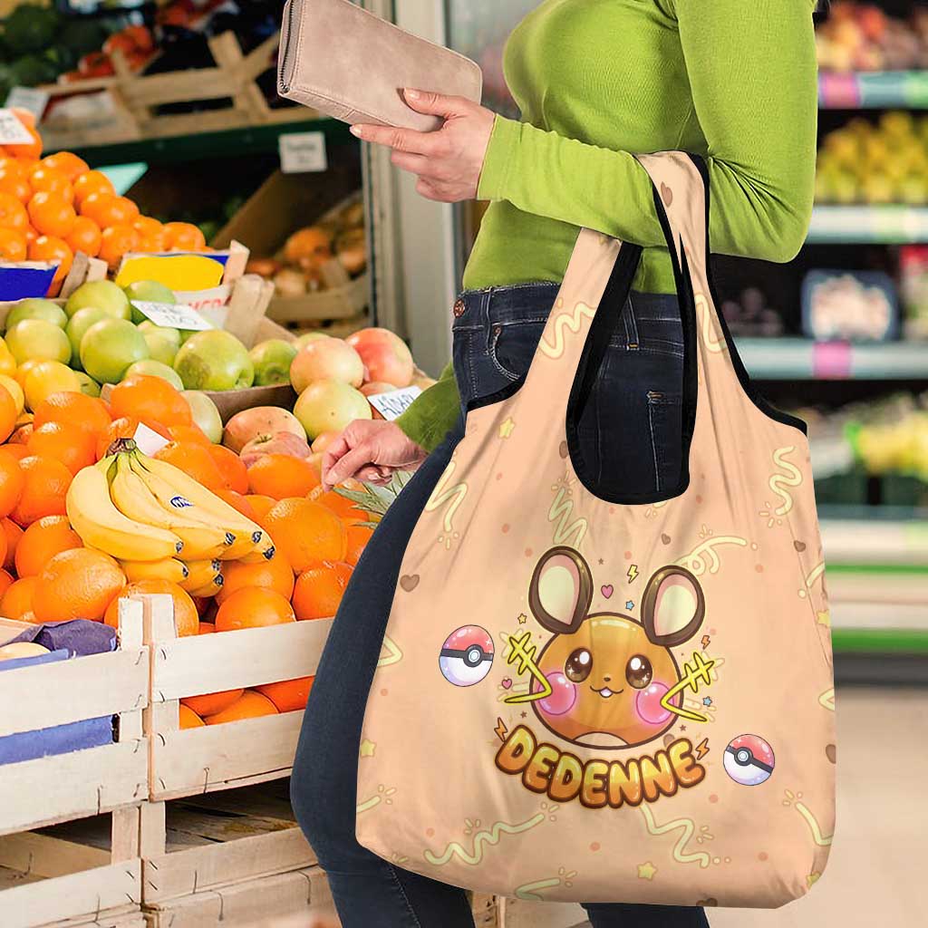 Dedenne Grocery Bag Sweet Electric Berry Pop Art