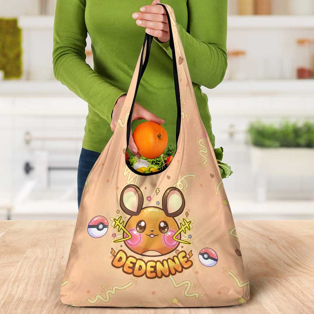 Dedenne Grocery Bag Sweet Electric Berry Pop Art