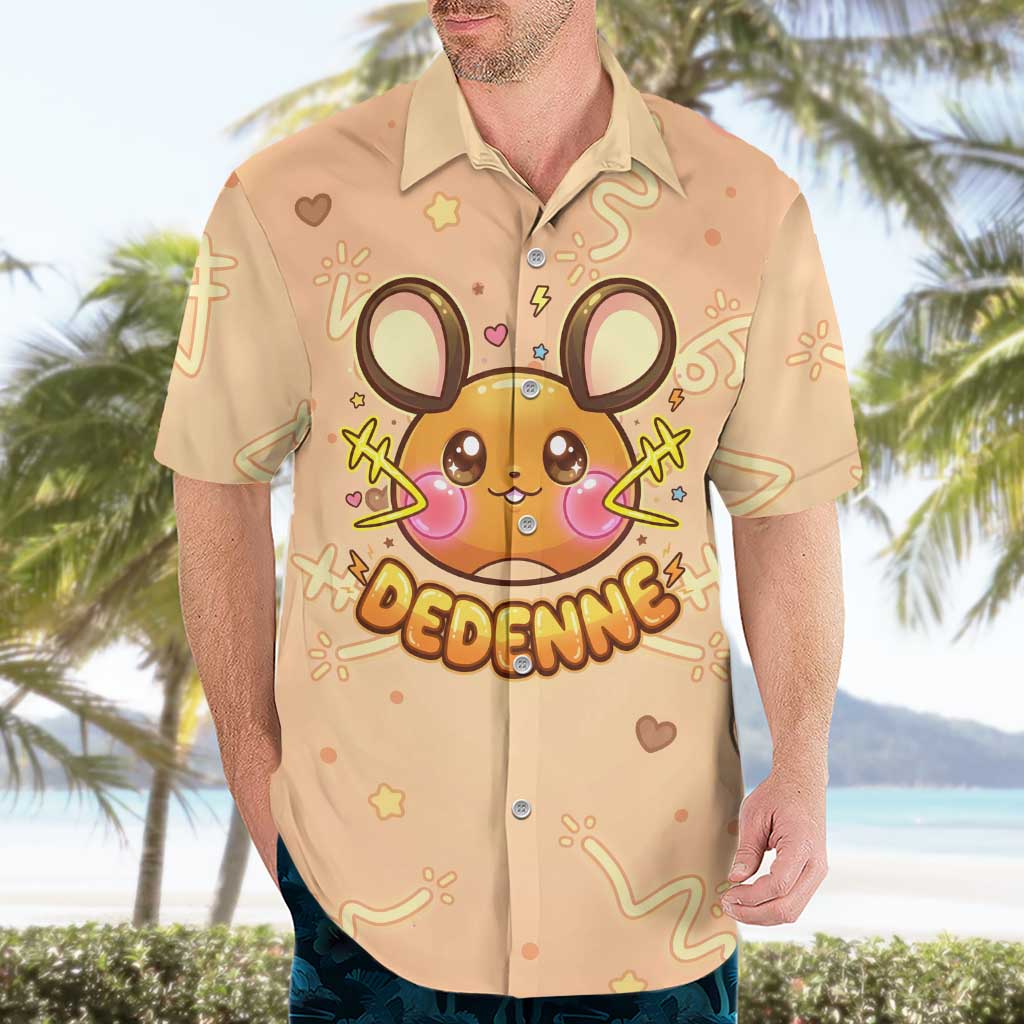 Dedenne Hawaiian Shirt Sweet Electric Berry Pop Art