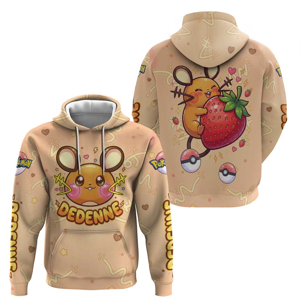 Dedenne Hoodie Sweet Electric Berry Pop Art