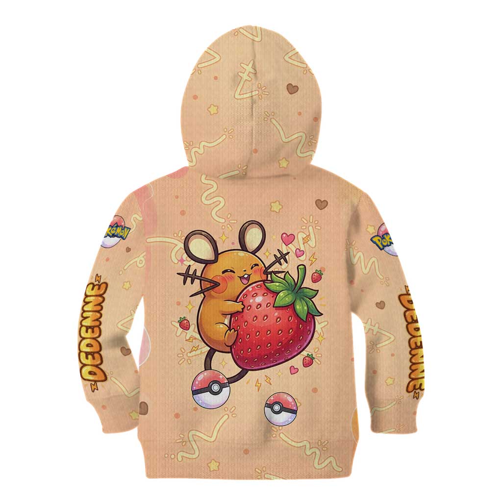 Dedenne Kid Hoodie Sweet Electric Berry Pop Art