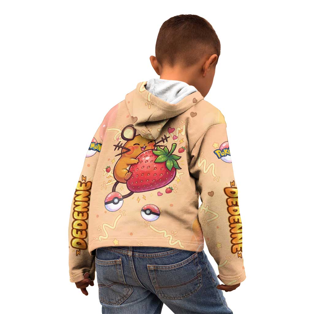 Dedenne Kid Hoodie Sweet Electric Berry Pop Art
