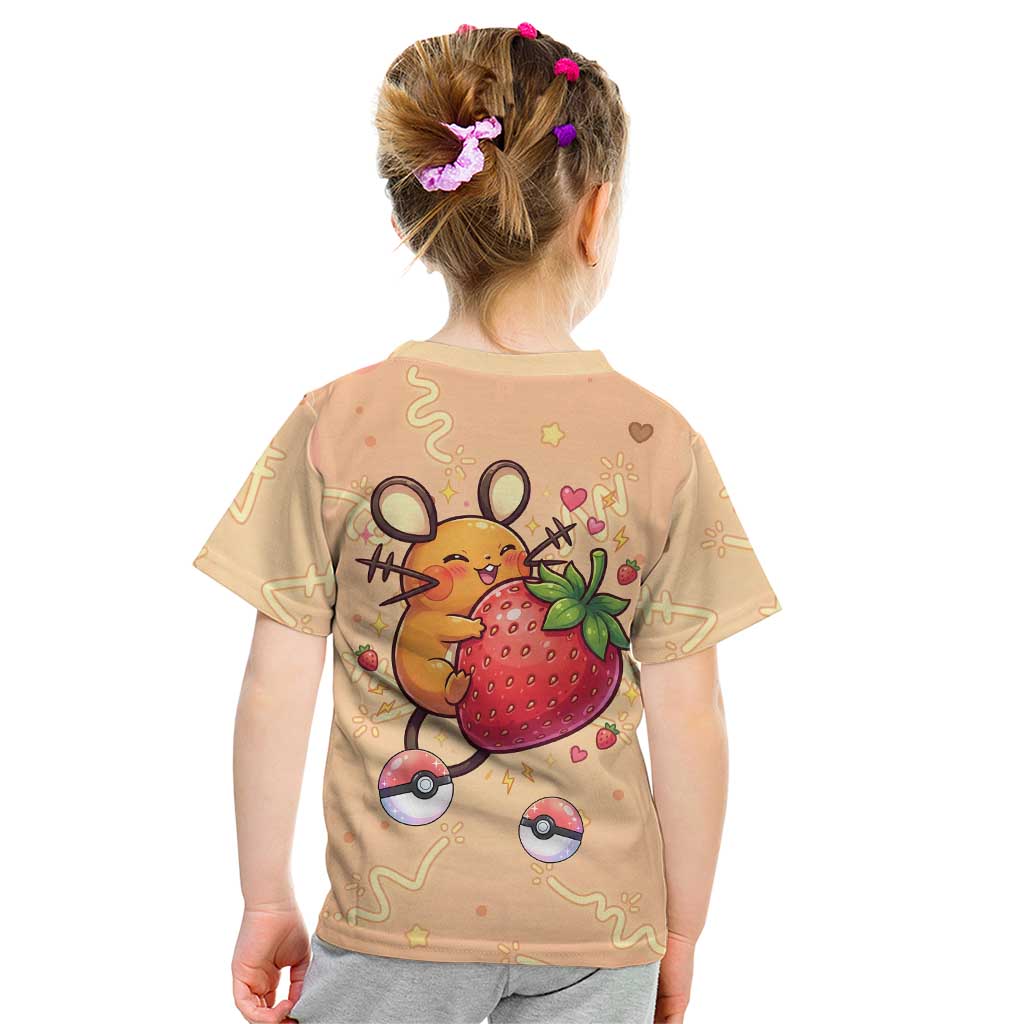 Dedenne Kid T Shirt Sweet Electric Berry Pop Art