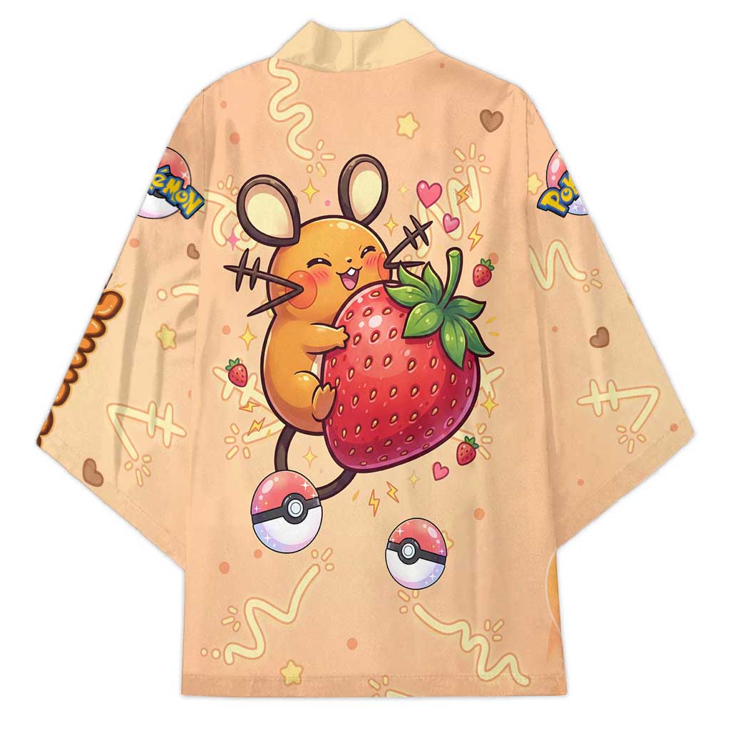 Dedenne Kimono Sweet Electric Berry Pop Art