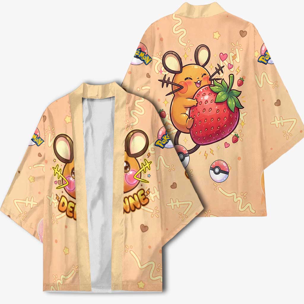 Dedenne Kimono Sweet Electric Berry Pop Art