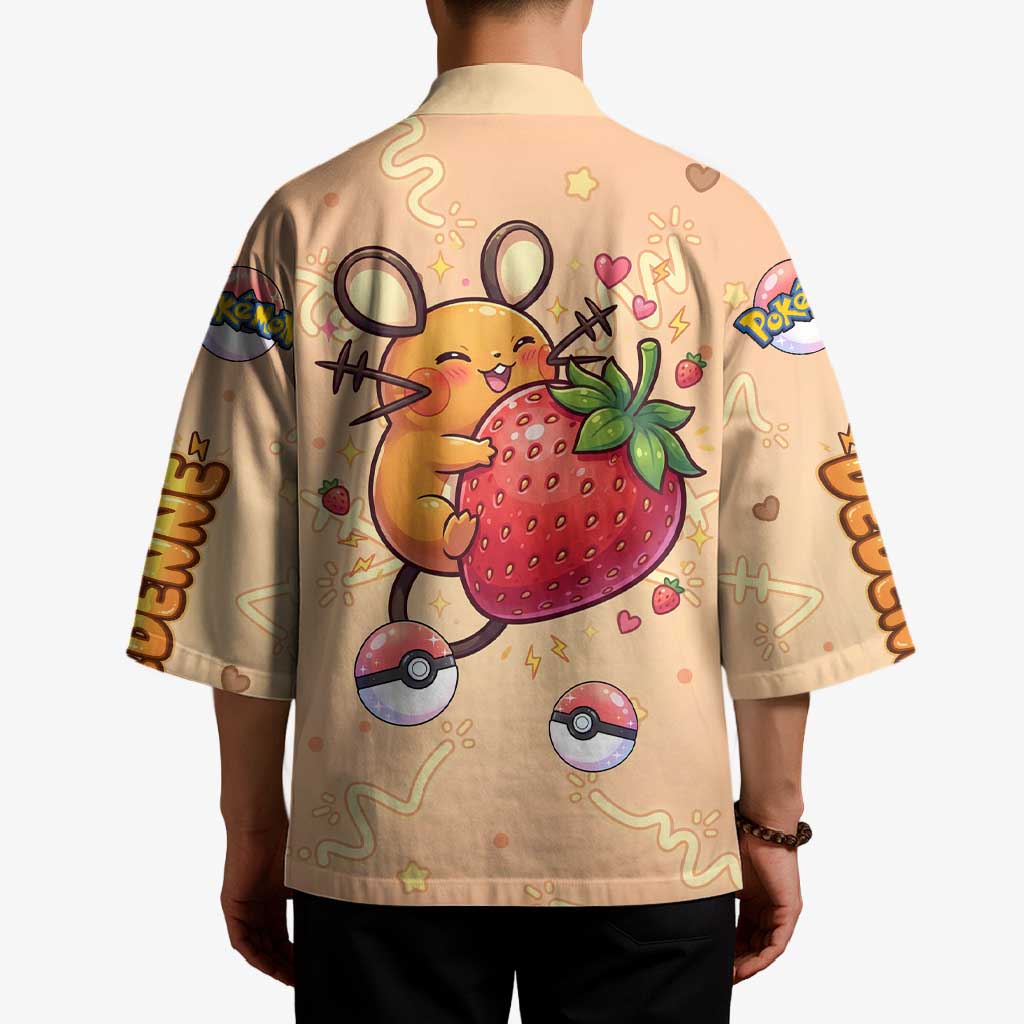 Dedenne Kimono Sweet Electric Berry Pop Art