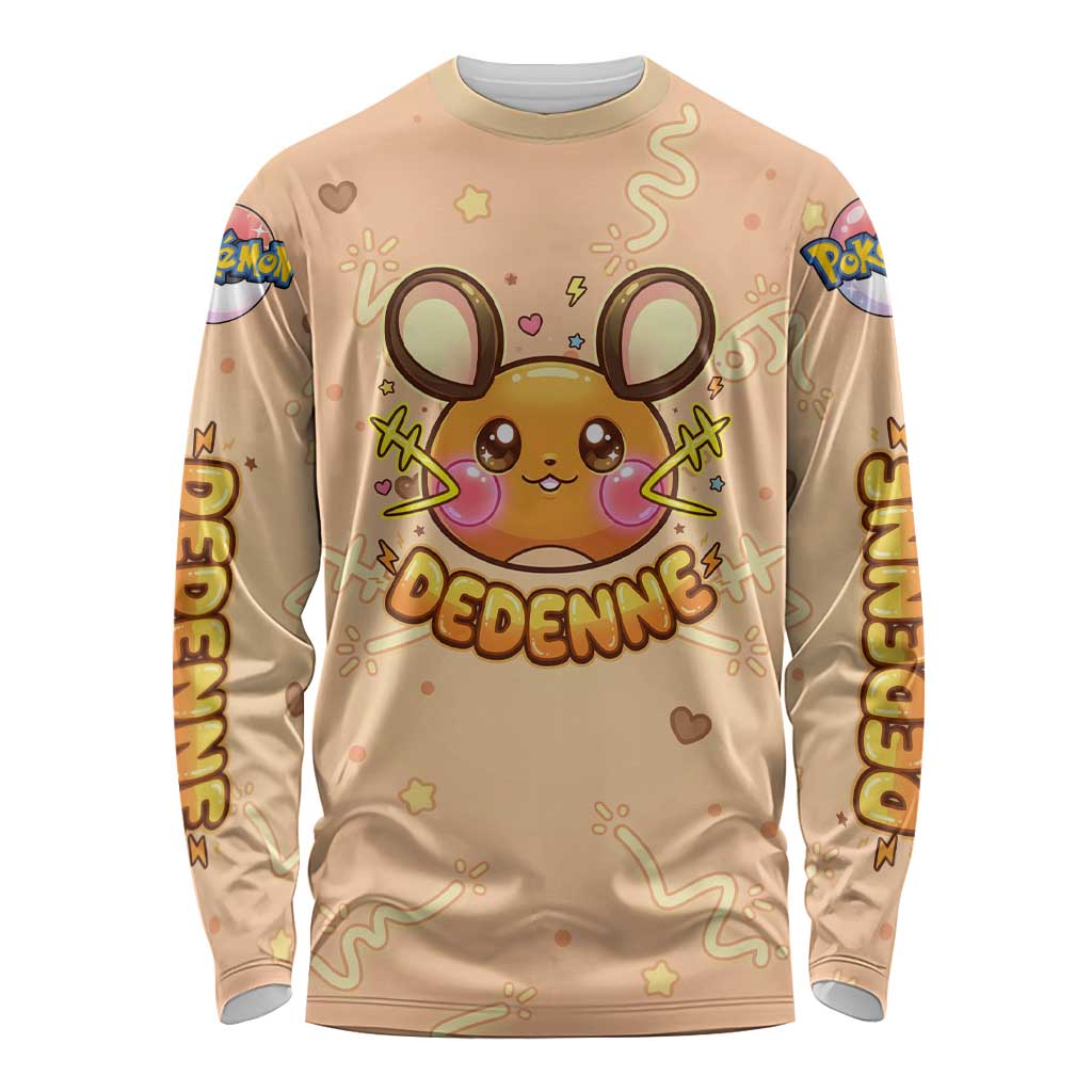 Dedenne Long Sleeve Shirt Sweet Electric Berry Pop Art