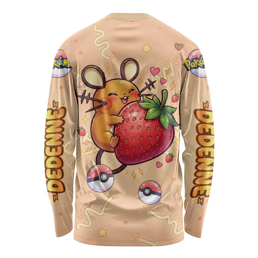 Dedenne Long Sleeve Shirt Sweet Electric Berry Pop Art