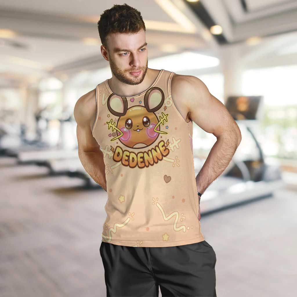 Dedenne Men Tank Top Sweet Electric Berry Pop Art
