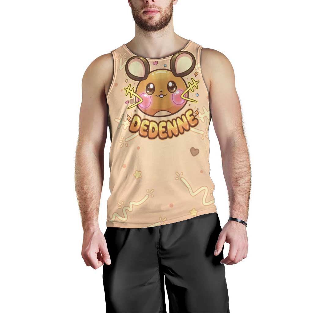 Dedenne Men Tank Top Sweet Electric Berry Pop Art