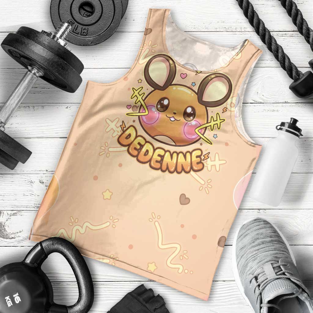 Dedenne Men Tank Top Sweet Electric Berry Pop Art