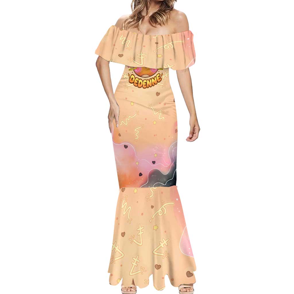 Dedenne Mermaid Dress Sweet Electric Berry Pop Art
