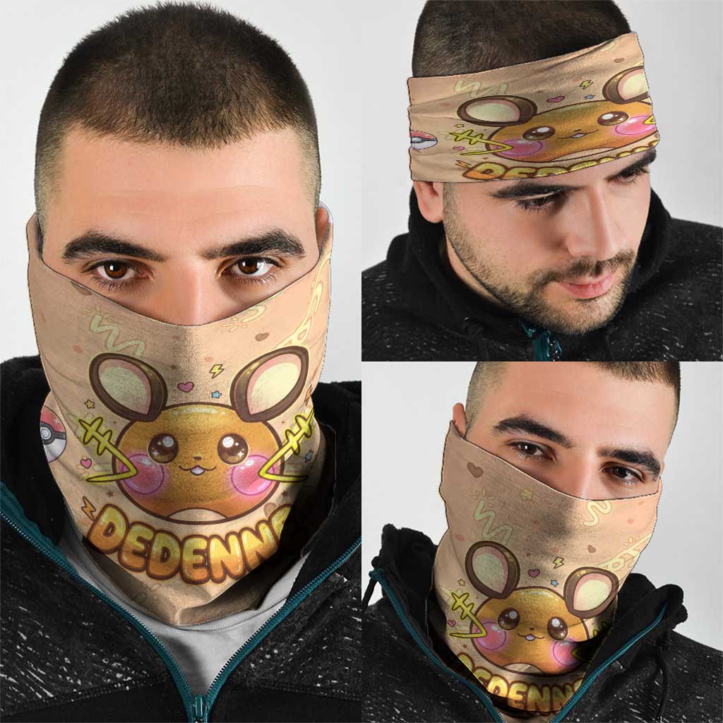 Dedenne Neck Gaiter Sweet Electric Berry Pop Art