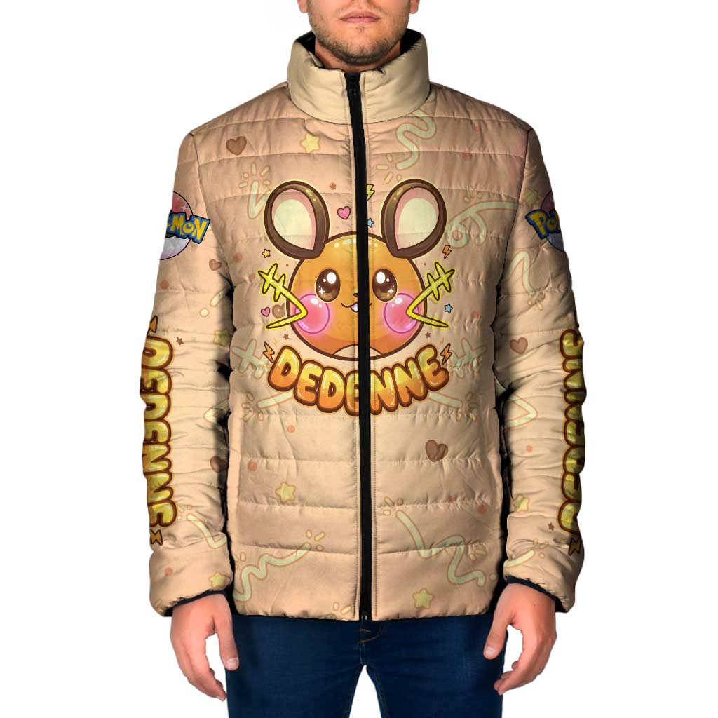 Dedenne Padded Jacket Sweet Electric Berry Pop Art