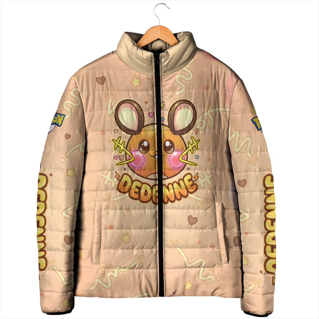 Dedenne Padded Jacket Sweet Electric Berry Pop Art