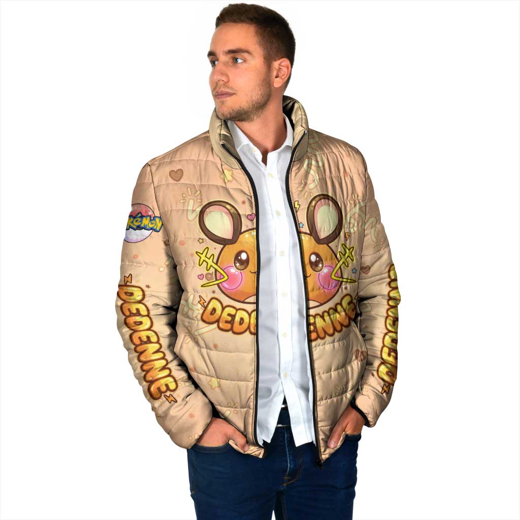 Dedenne Padded Jacket Sweet Electric Berry Pop Art