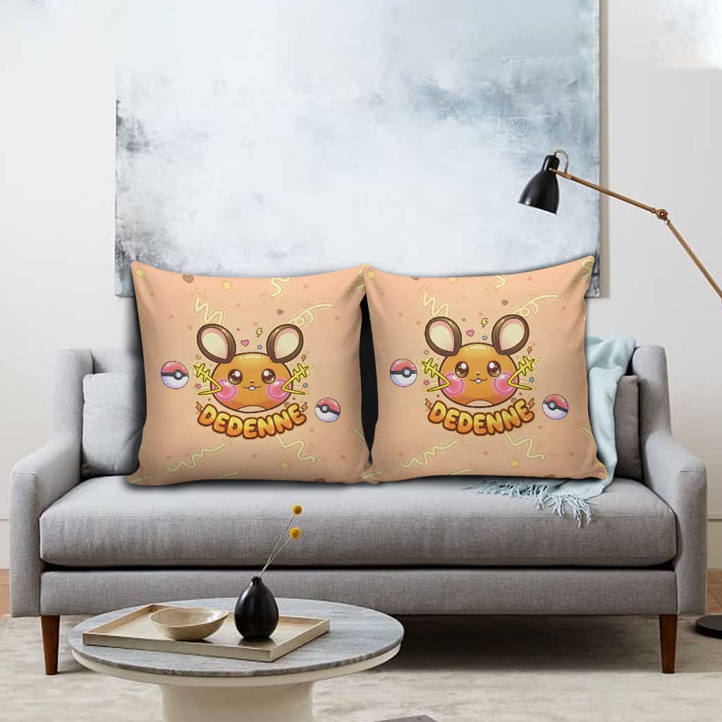 Dedenne Pillow Cover Sweet Electric Berry Pop Art