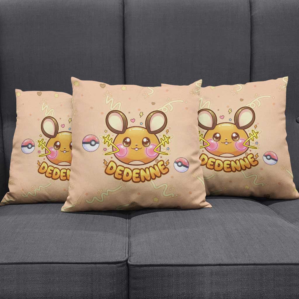 Dedenne Pillow Cover Sweet Electric Berry Pop Art