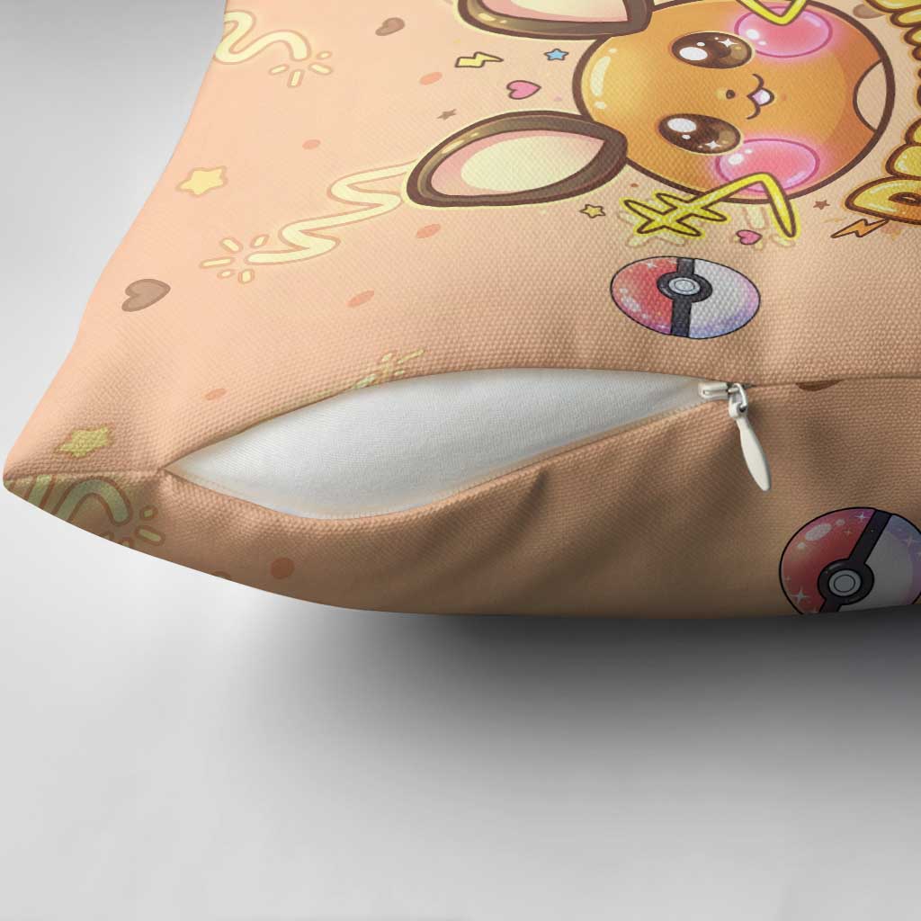 Dedenne Pillow Cover Sweet Electric Berry Pop Art