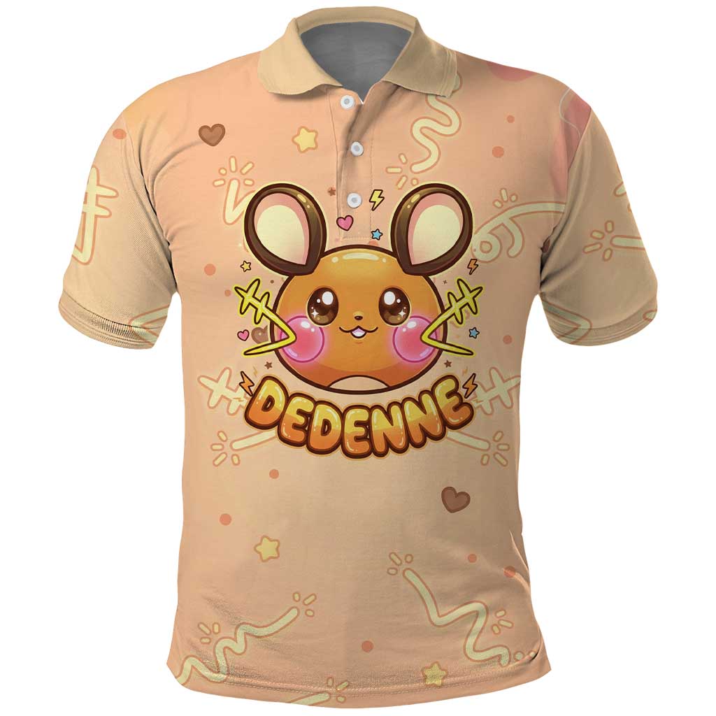 Dedenne Polo Shirt Sweet Electric Berry Pop Art