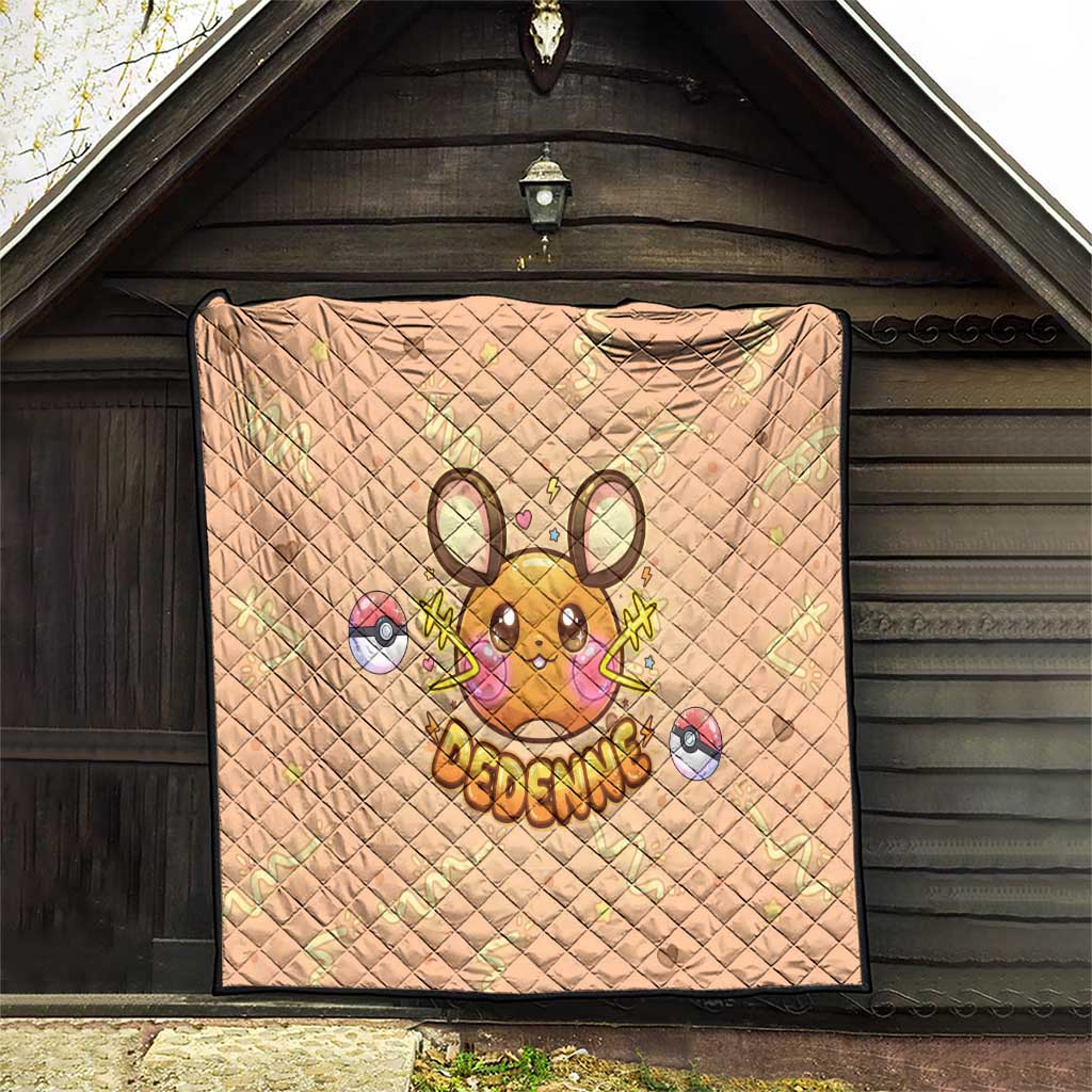 Dedenne Quilt Sweet Electric Berry Pop Art
