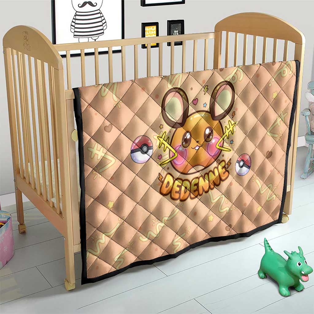 Dedenne Quilt Sweet Electric Berry Pop Art