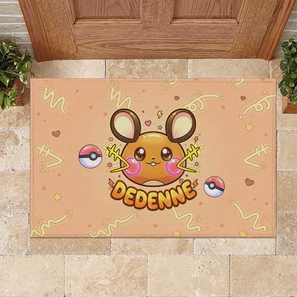 Dedenne Rubber Doormat Sweet Electric Berry Pop Art