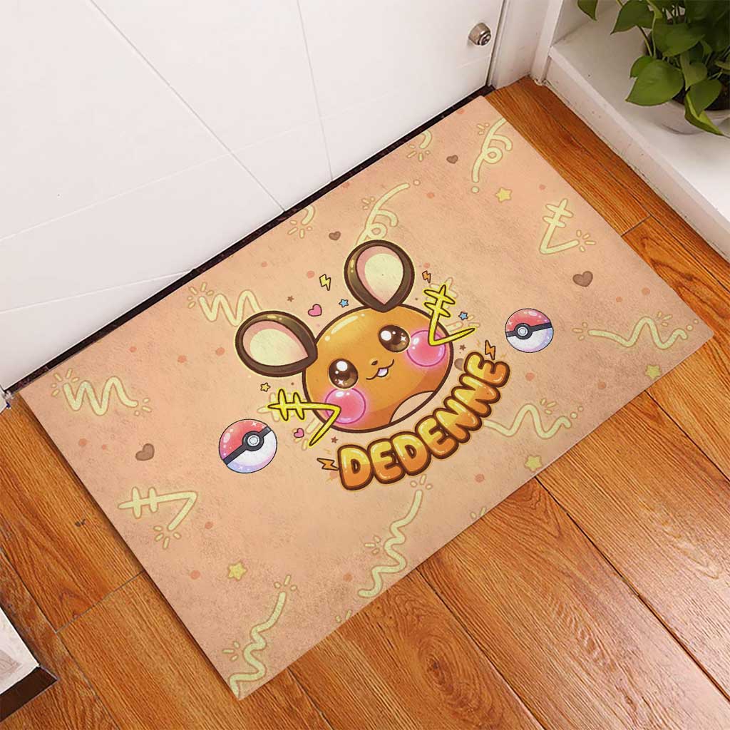 Dedenne Rubber Doormat Sweet Electric Berry Pop Art