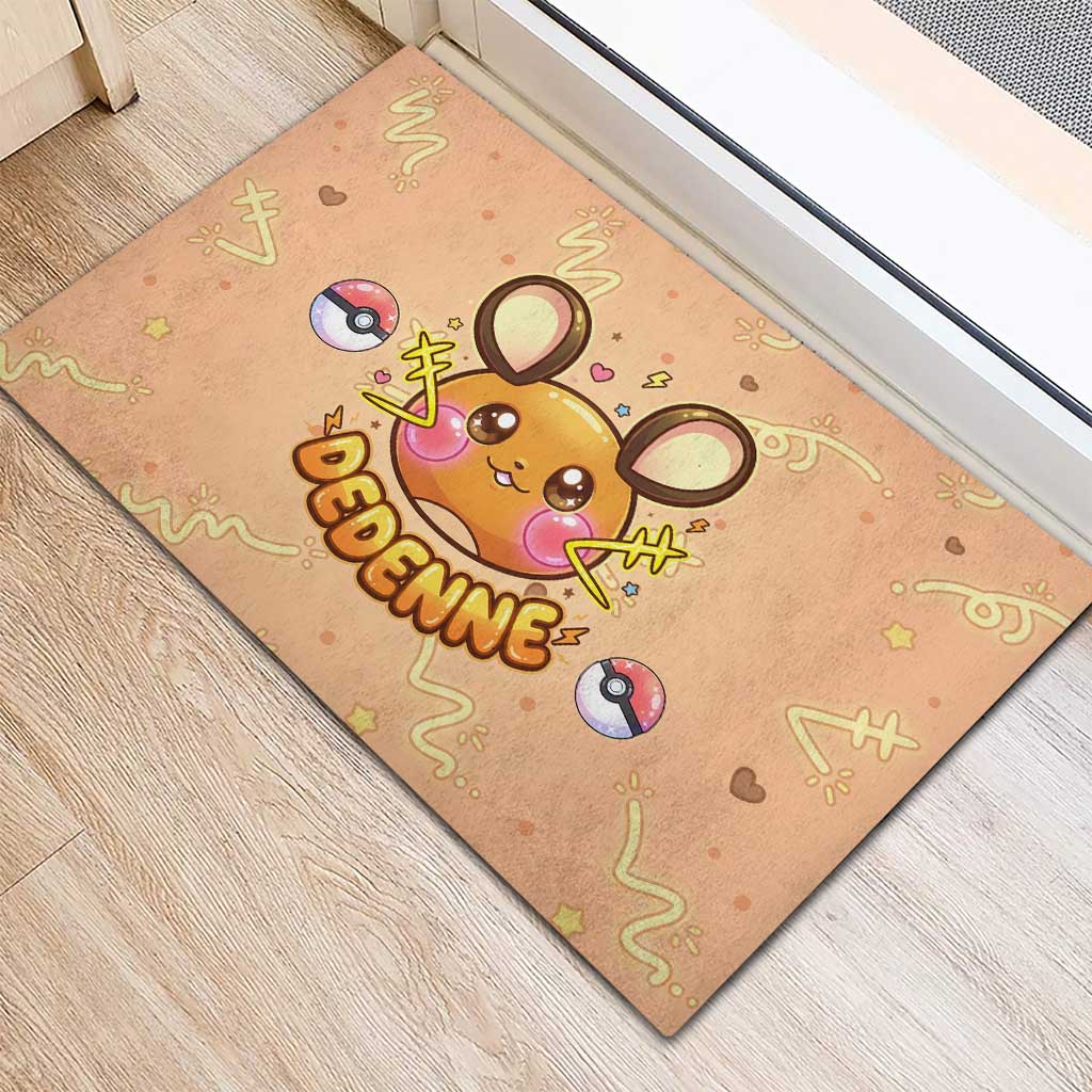 Dedenne Rubber Doormat Sweet Electric Berry Pop Art