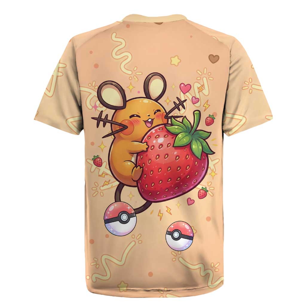 Dedenne Rugby Jersey Sweet Electric Berry Pop Art