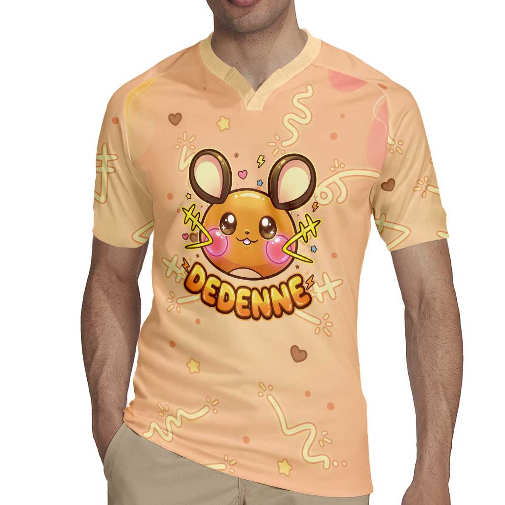 Dedenne Rugby Jersey Sweet Electric Berry Pop Art