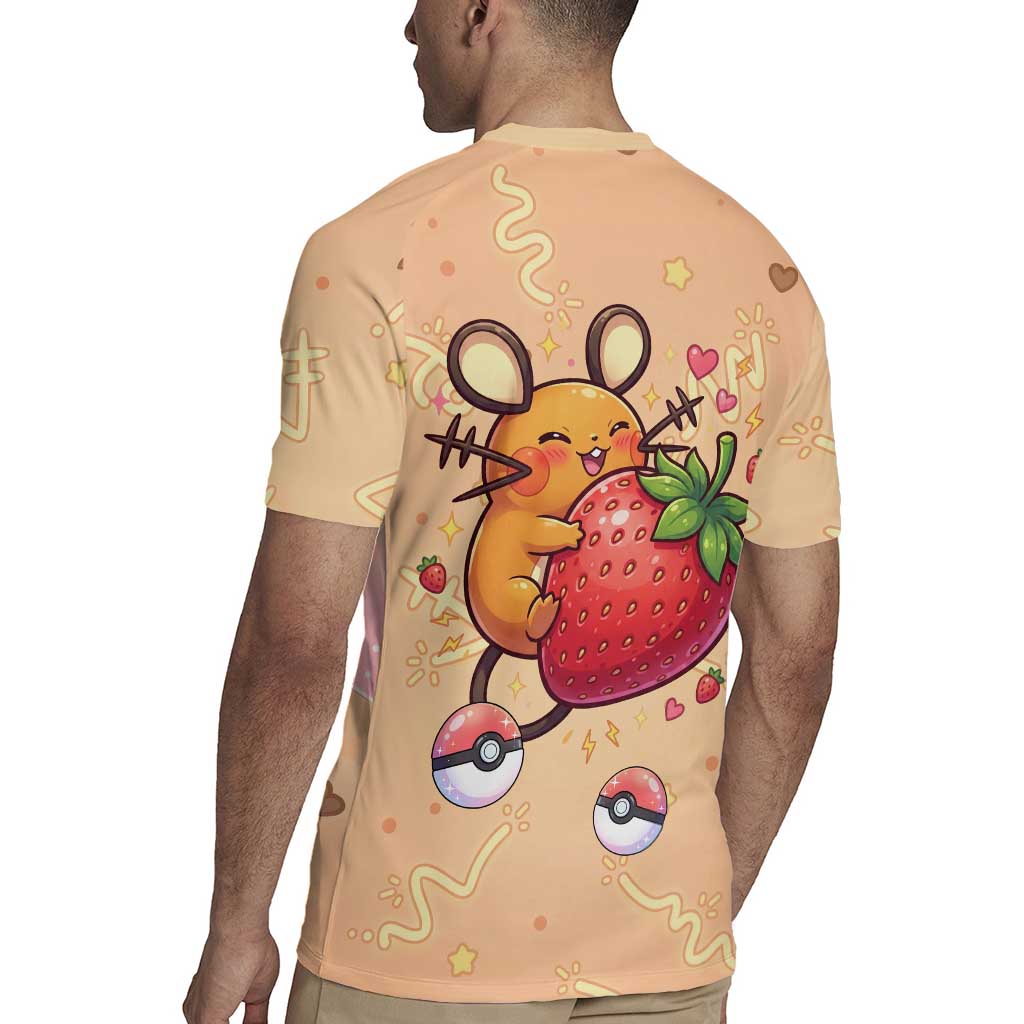 Dedenne Rugby Jersey Sweet Electric Berry Pop Art