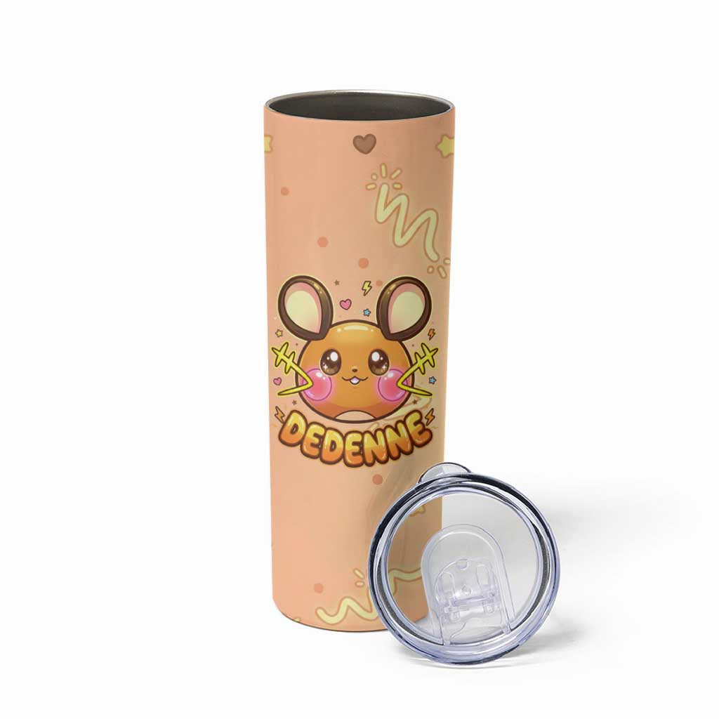 Dedenne Skinny Tumbler Sweet Electric Berry Pop Art