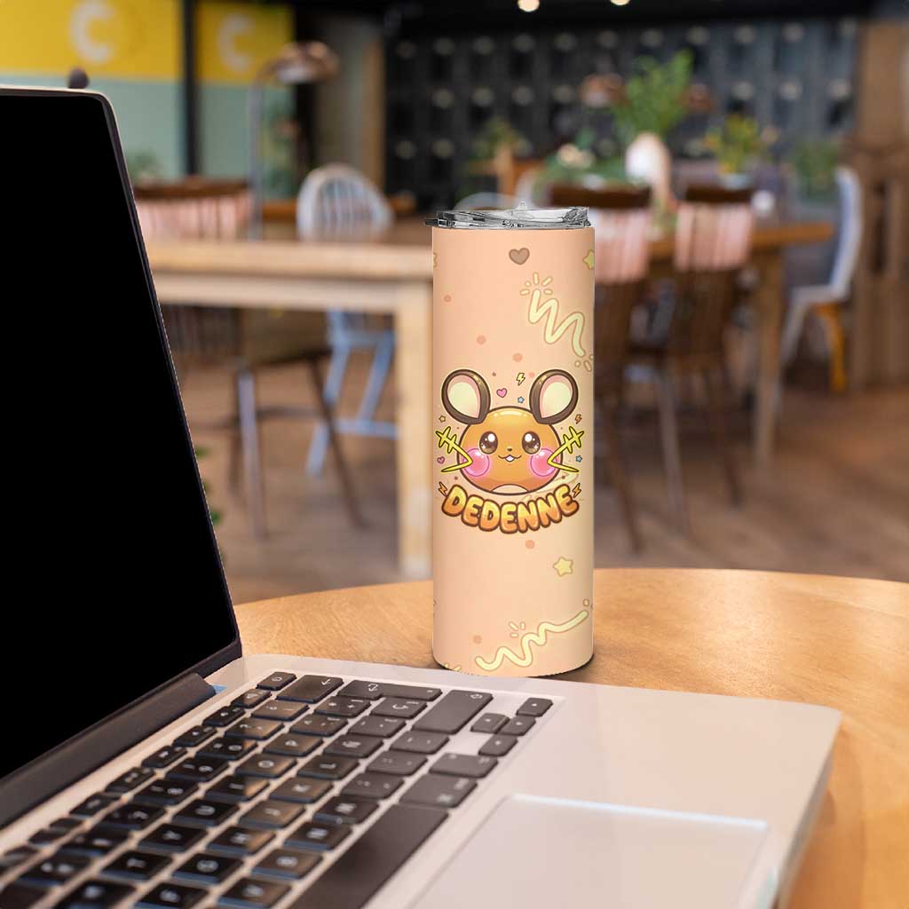 Dedenne Skinny Tumbler Sweet Electric Berry Pop Art