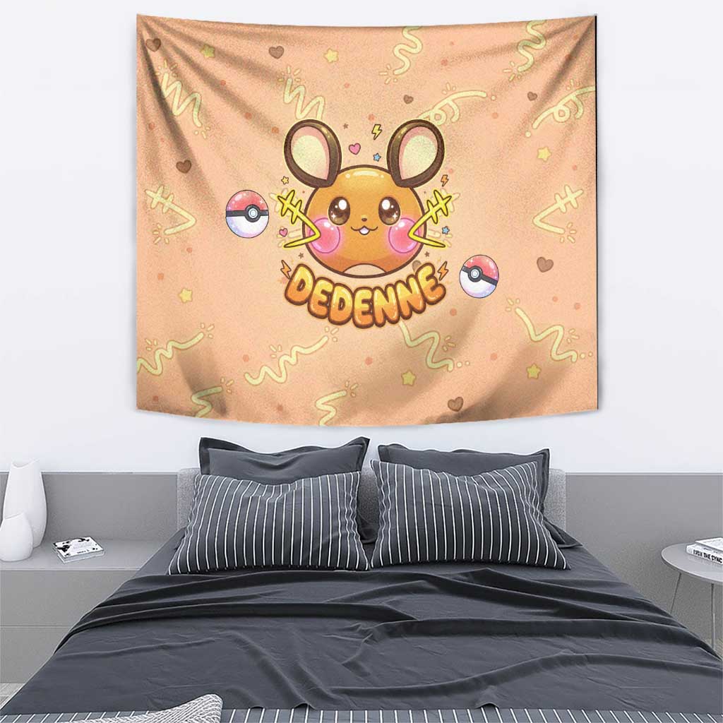 Dedenne Tapestry Sweet Electric Berry Pop Art