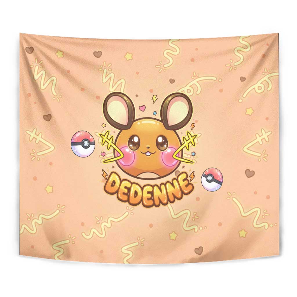 Dedenne Tapestry Sweet Electric Berry Pop Art