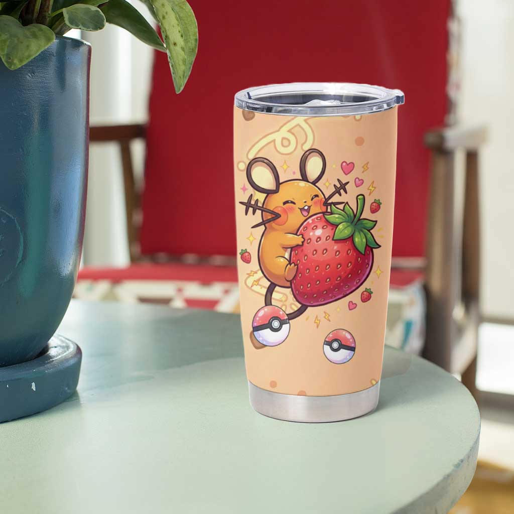 Dedenne Tumbler Cup Sweet Electric Berry Pop Art