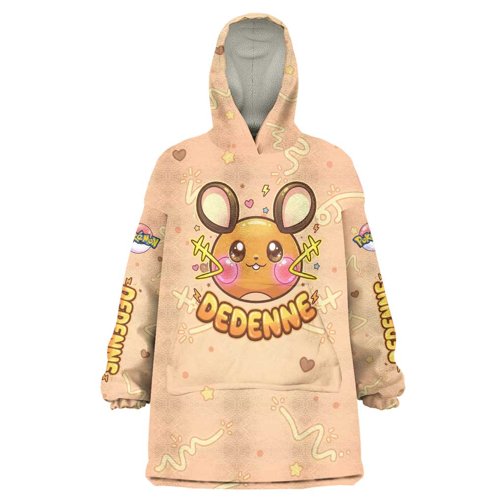 Dedenne Wearable Blanket Hoodie Sweet Electric Berry Pop Art