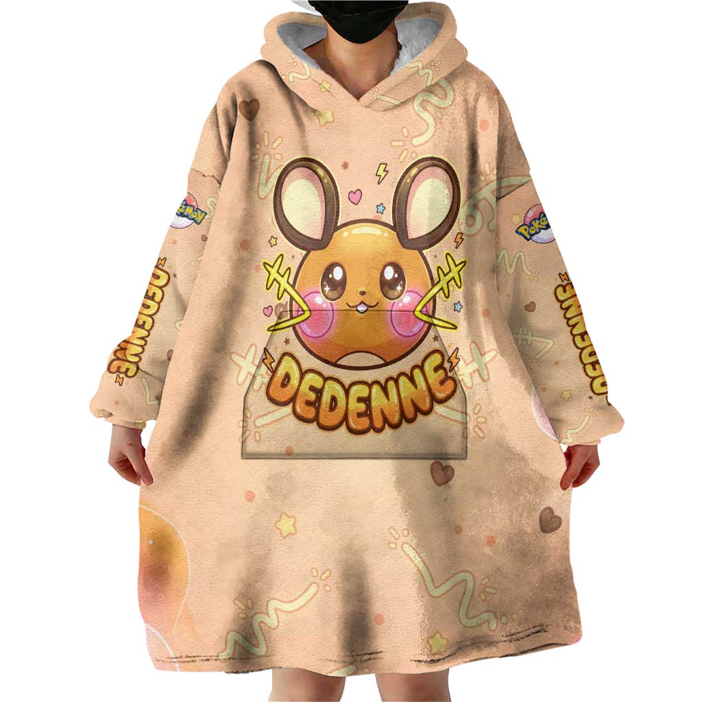 Dedenne Wearable Blanket Hoodie Sweet Electric Berry Pop Art