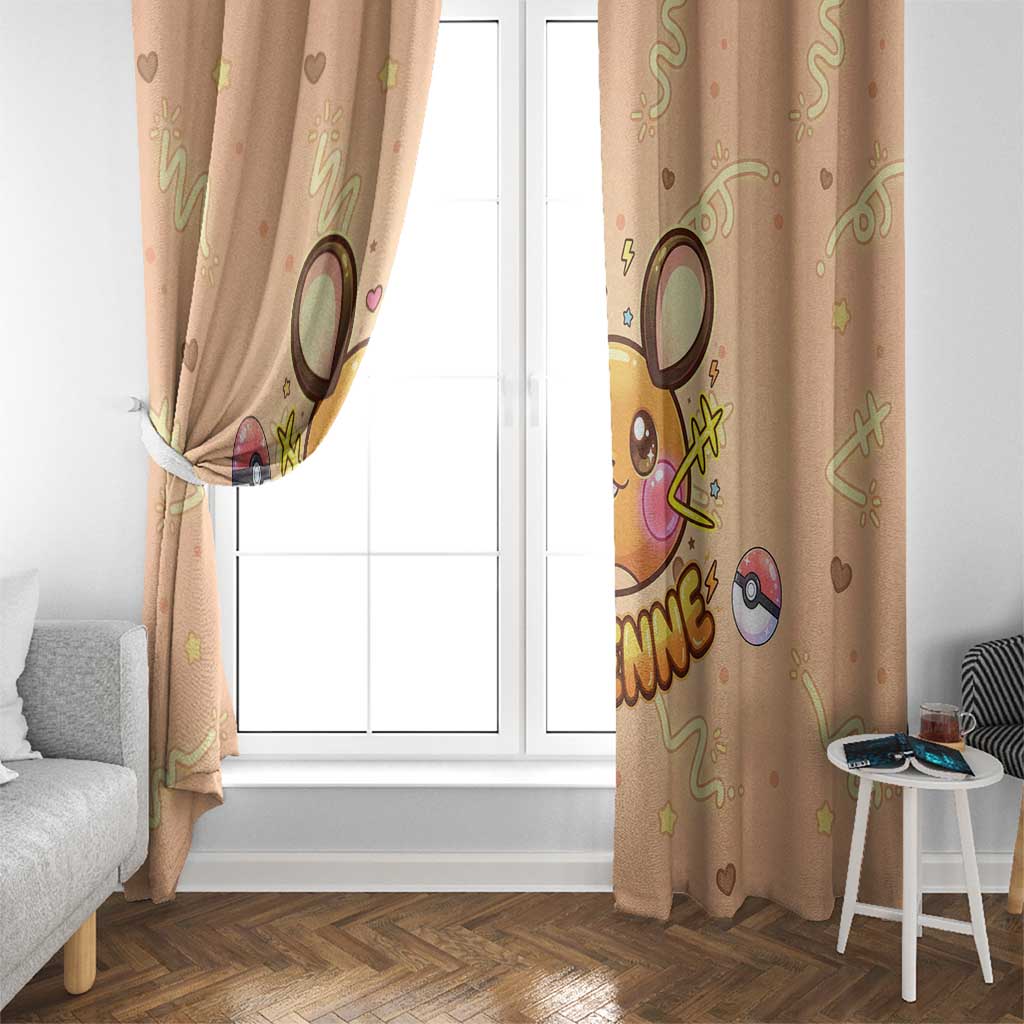 Dedenne Window Curtain Sweet Electric Berry Pop Art