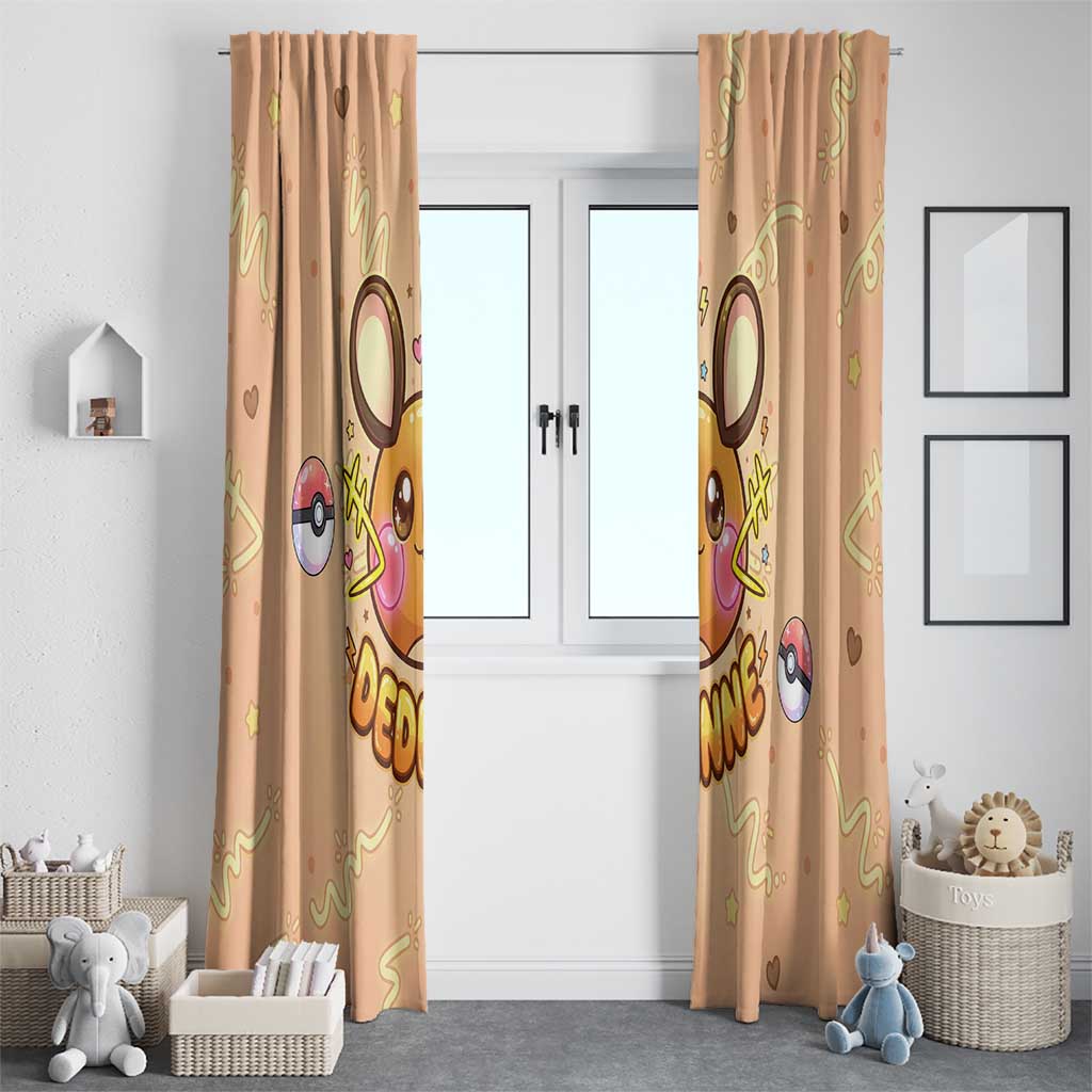Dedenne Window Curtain Sweet Electric Berry Pop Art