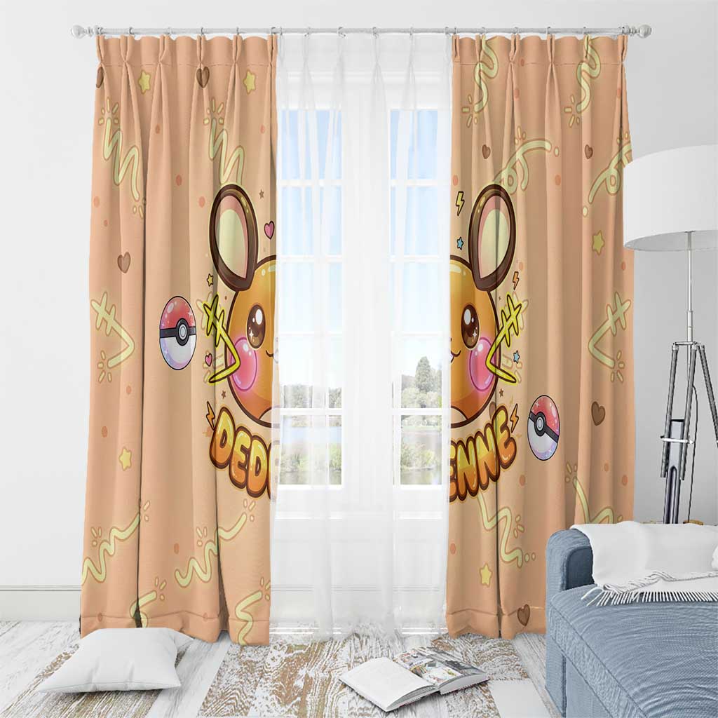 Dedenne Window Curtain Sweet Electric Berry Pop Art
