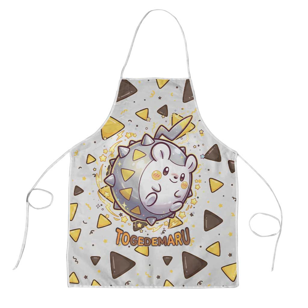Togedemaru Apron Cute Electric Nacho Pop Art
